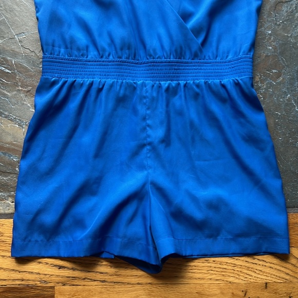Woman’s Beautiful Bebe royal blue Romper - Picture 6 of 9